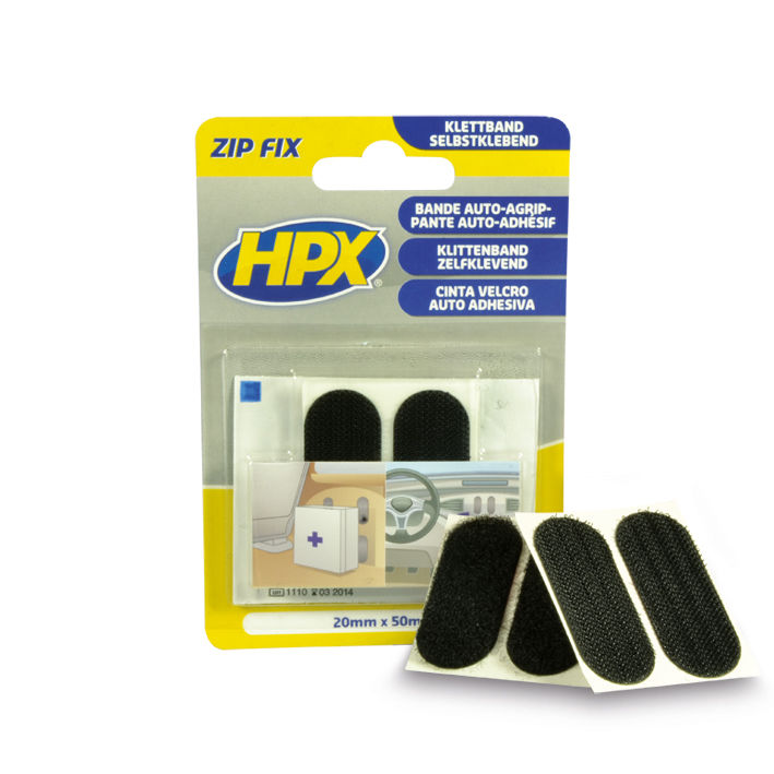 Afbeeldingen van Zip Fix klittenband pads 20mm x 50mm