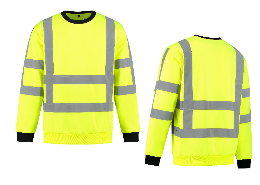 Afbeeldingen van Sweater High Visibility RWS FluoGeel maat XS