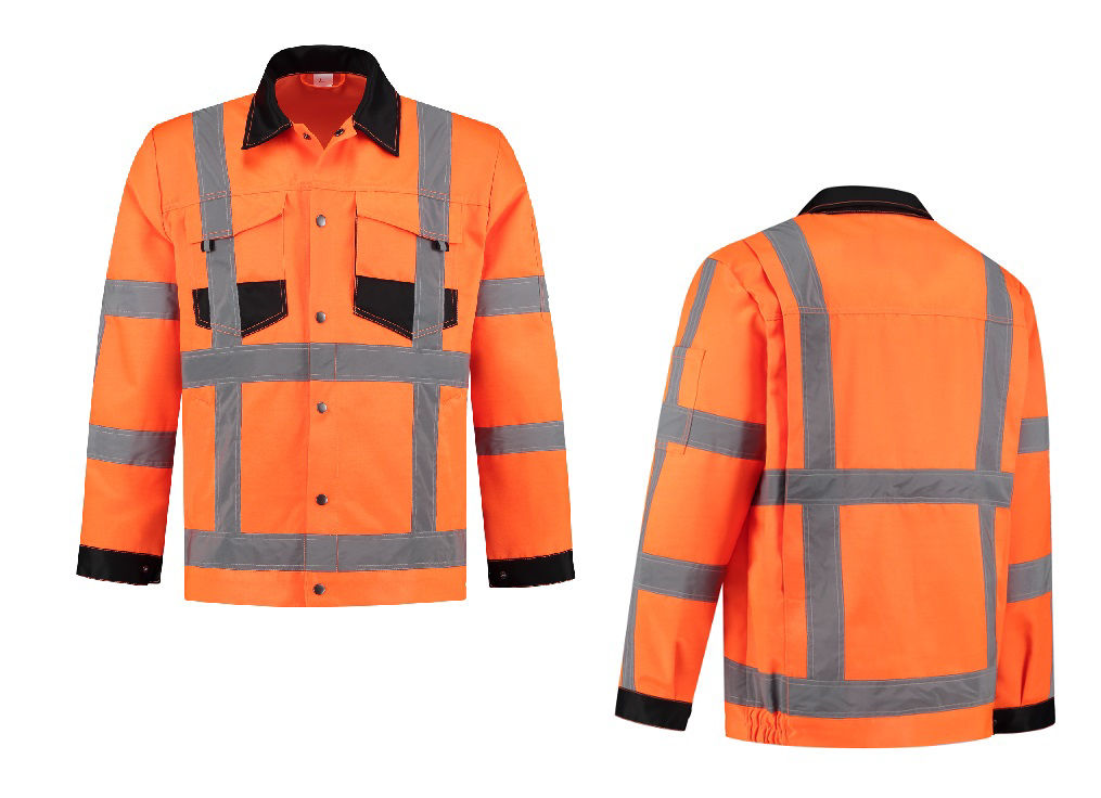 Afbeeldingen van Werkjas High Visibility RWS FluoOranje maat L