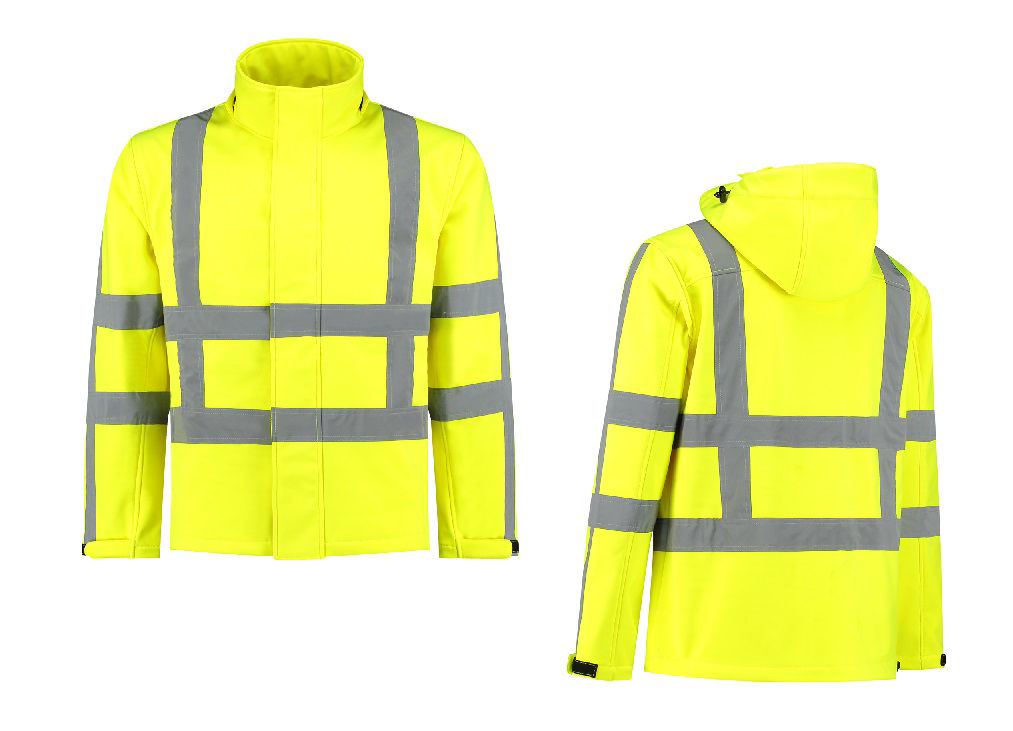 Afbeeldingen van Softshelljack High Visibility RWS FluoGeel maat S