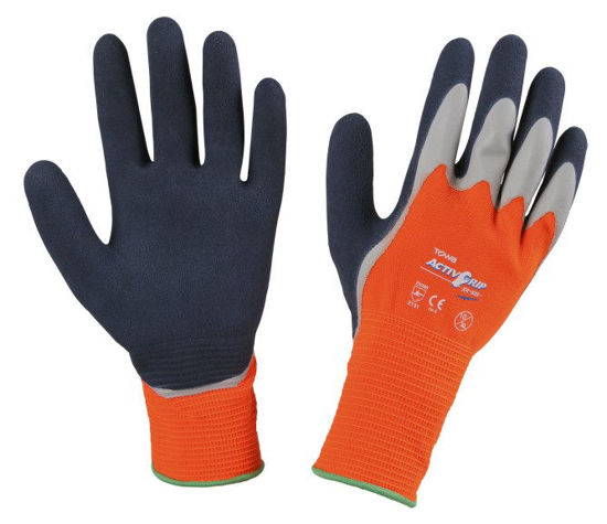 Afbeeldingen van Handschoen Fijn gebreid ActivGrip XA325 oranje mt 7