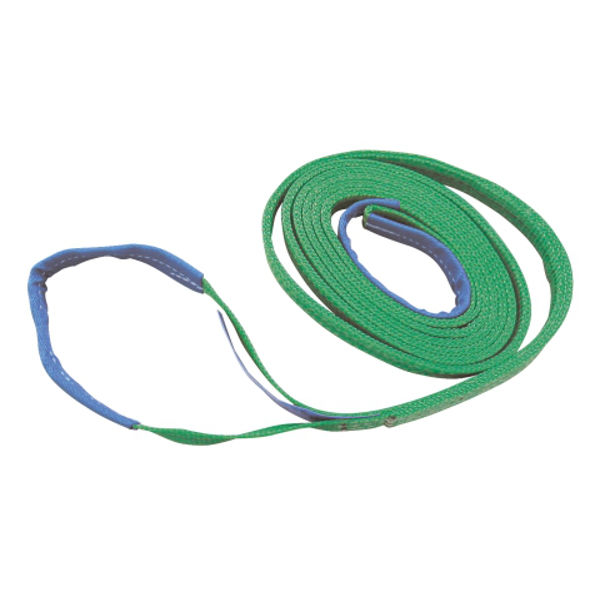 Afbeeldingen van Hijsband 2-laags -groen-  2m/ 60mm, 2 ton