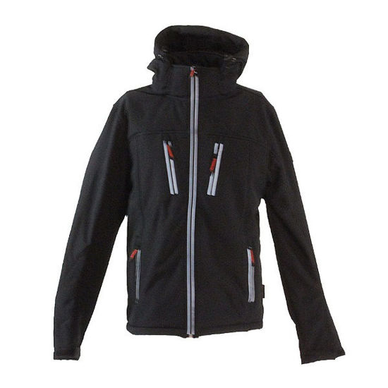 Afbeeldingen van Storvik Clive Softshell werkjas teddy voering, zwart.