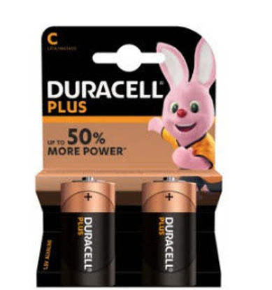 Afbeeldingen van Batterij DURACELL Plus MN 1400 Duralock (C) x2st.