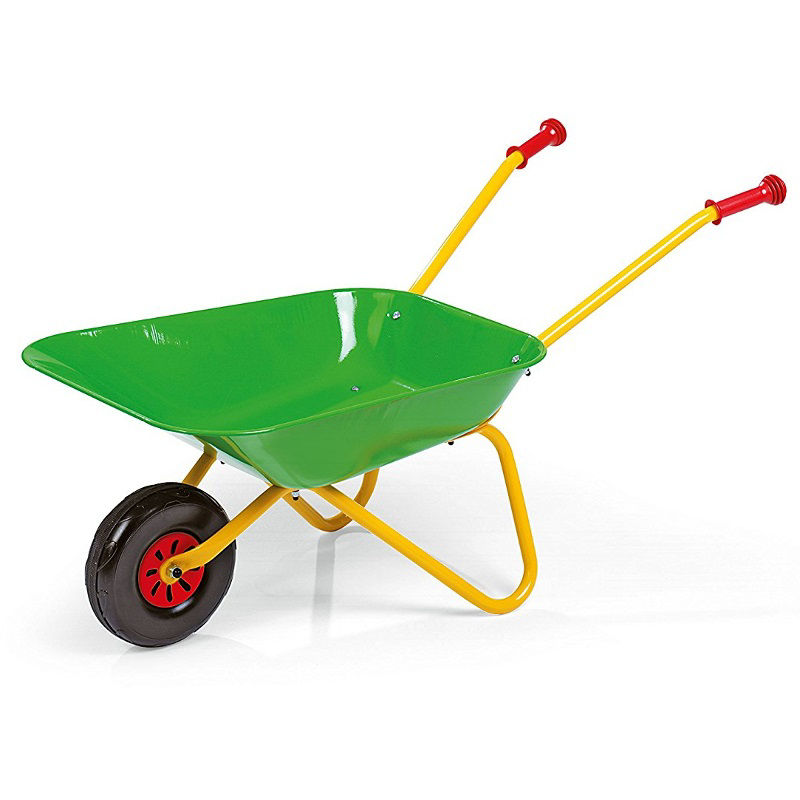 Afbeeldingen van Kinderkruiwagen Rolly Toys, METALEN bak GROEN