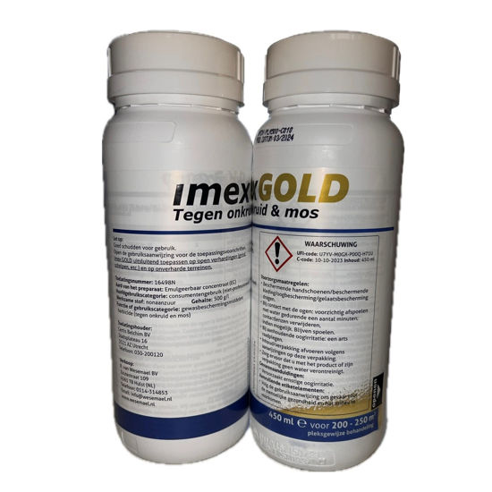 Afbeeldingen van IMEX GOLD tegen onkruid en mos, 450ml