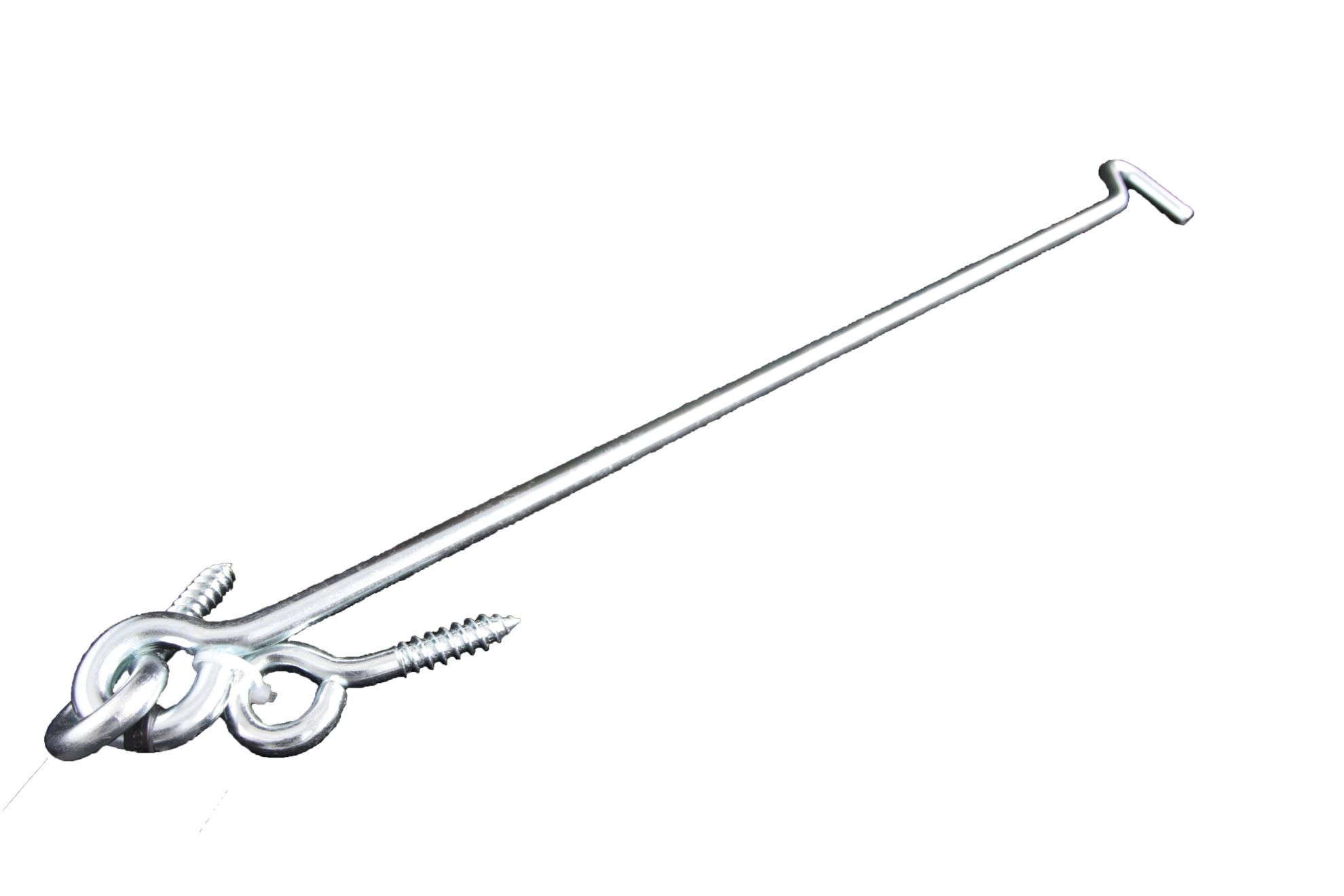 Afbeeldingen van Windhaak L= 400mm gegalvaniseerd + los oog