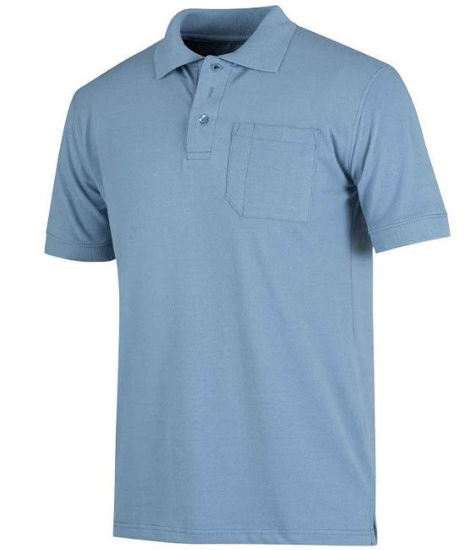 Afbeeldingen van Poloshirt Denim Blauw -L