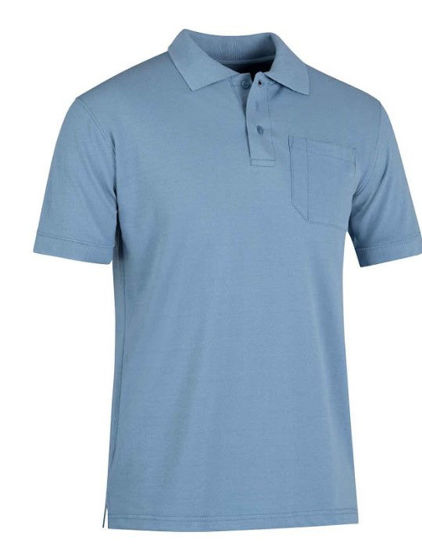 Afbeeldingen van Poloshirt Denim Blauw -M