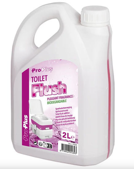 Afbeeldingen van Toiletvloeistof 2 liter spoelwatertoevoeging roze