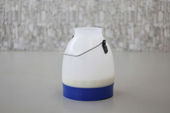 Afbeeldingen van Melkemmer Semi-transparant blauw 30 liter