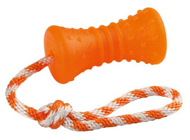 Afbeeldingen van Bot aan touw 30cm, ToyFastic, oranje, 12,5xØ7cm