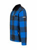 Afbeeldingen van Houthakkers Fleecevest London RoyalBlue blok, teddygev. -L