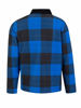 Afbeeldingen van Houthakkers Fleecevest London RoyalBlue blok, teddygev. -M