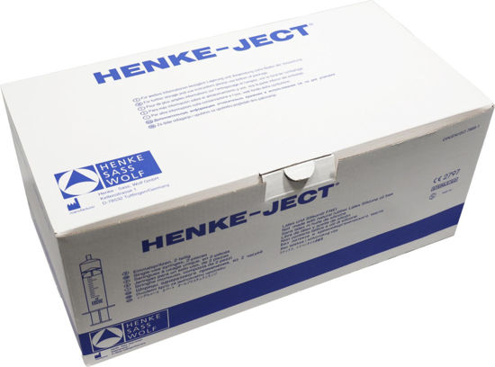 Afbeeldingen van wegwerpspuit Henke Ject 10ml/12ml LuerLock 100st.