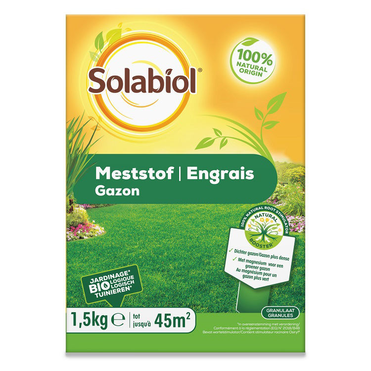 Afbeeldingen van Meststof gazon 1,5kg -Solabiol-