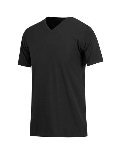 Afbeeldingen van T-shirt zwart V-hals 2-pack XL