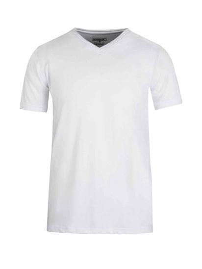 Afbeeldingen van T-shirt wit V-hals 2-pack S