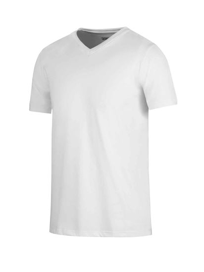 Afbeeldingen van T-shirt wit V-hals 2-pack M