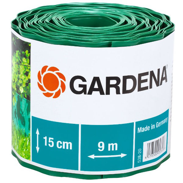 Afbeeldingen van Graskantafzetting Gardena 15cm hoog -9m.