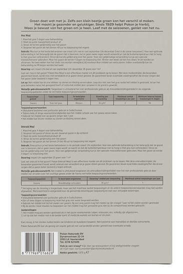 Afbeeldingen van Pokon Mos en Onkruid Weg 2,75kg voor 50m2