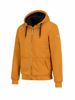 Afbeeldingen van Sweatvest Kenny, Teddy gevoerd, Hoody, Okergeel. mt S