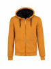 Afbeeldingen van Sweatvest Kenny, Teddy gevoerd, Hoody, Okergeel. mt L