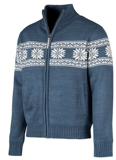 Afbeeldingen van Bjornson Wintervest, Jarno, Noors gebreid, Blauw