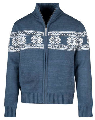 Afbeeldingen van Bjornson Wintervest, Jarno, Noors gebreid, Blauw