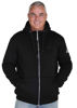 Afbeeldingen van Sweatvest Kenny, Teddy gevoerd, Hoody, zwart. mt S