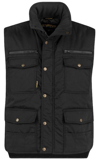 Afbeeldingen van WERK bodywarmer Pocket zwart.