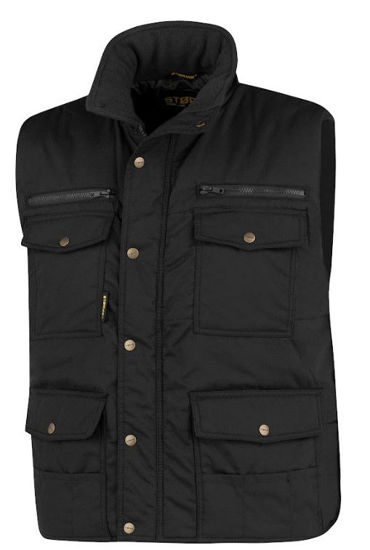 Afbeeldingen van WERK bodywarmer Pocket zwart.