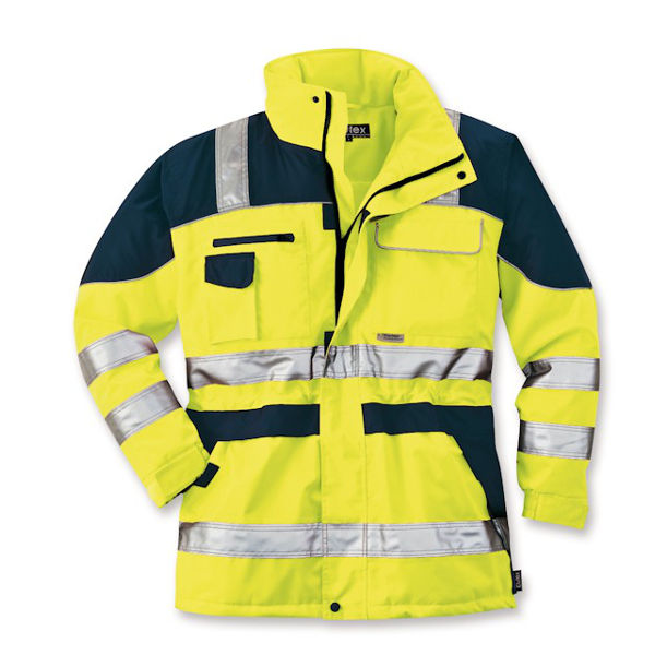 Afbeeldingen van Parka geel-reflectie -S