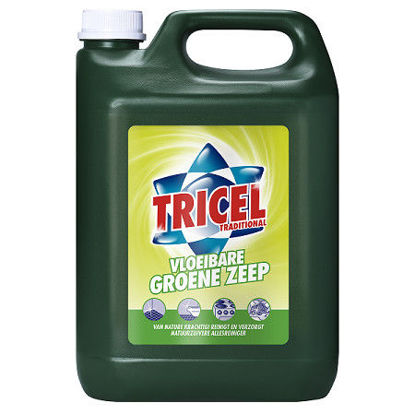 Afbeeldingen van Tricel groene zeep VLOEIBAAR 5L.