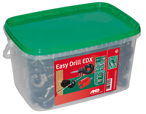 Afbeeldingen van AKO Oogisolator Easy Drill korte steun zwart (emmer 100 st)