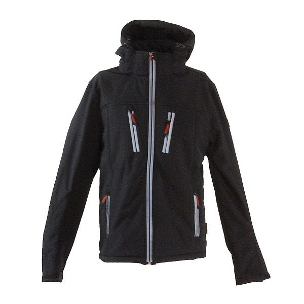 Afbeeldingen van Softshell werkjas teddy voering CLIVE, zwart -S