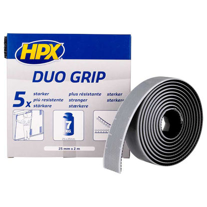 Afbeeldingen van Duo grip klikband -ZWART- 25mm x 2m.