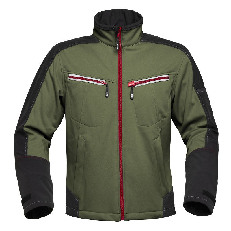 Afbeeldingen van Softshell jas Havep Attitude, Groen/charcoal grijs, S