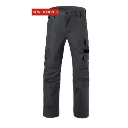 Afbeeldingen van Havep Attitude werkbroek + kniezakken 80229, charcoal grijs