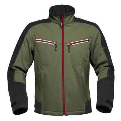 Afbeeldingen van Havep Attitude Softshell jas 40145, Groen/Charcoal grijs