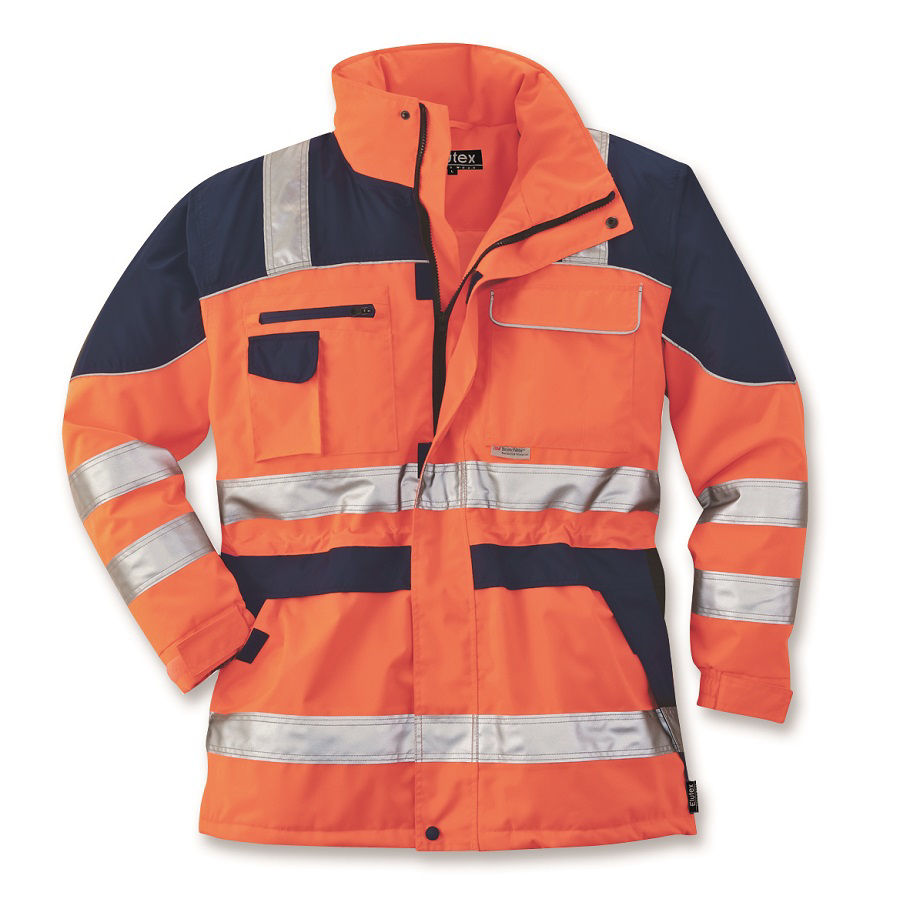 Afbeeldingen van Parka oranje-reflectie -S