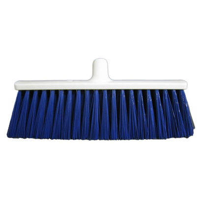 Afbeeldingen van Hygiene straatbezem blauw 40cm