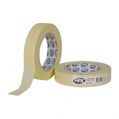 Afbeeldingen van Afplakband / Masking tape 100°C - crèmewit 50mm x 50m