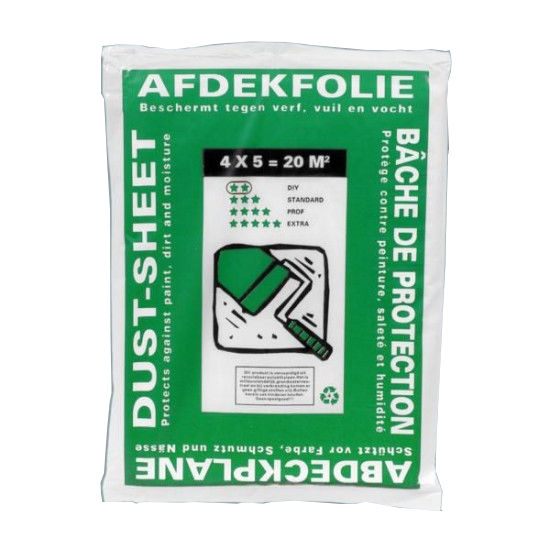 Afbeeldingen van Afdekfolie HDPE 4 x 5m  (7my)