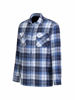 Afbeeldingen van Flaneloverhemd Dawson, ruit blauw/wit des.41 maat XL