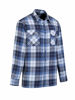 Afbeeldingen van Flaneloverhemd Dawson, ruit blauw/wit des.41 maat XL