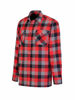 Afbeeldingen van Flaneloverhemd Dawson, ruit rood/zwart des.43 maat 3XL