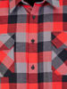 Afbeeldingen van Flaneloverhemd Dawson, ruit rood/zwart des.43 maat 3XL