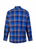 Afbeeldingen van Flaneloverhemd Dawson, ruit blauw/zwart des.44 maat 3XL