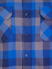 Afbeeldingen van Flaneloverhemd Dawson, ruit blauw/zwart des.44 maat 3XL